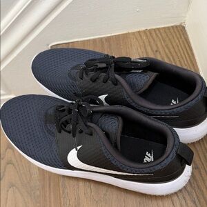 Nike Black-Navy and White Golf Sneakers